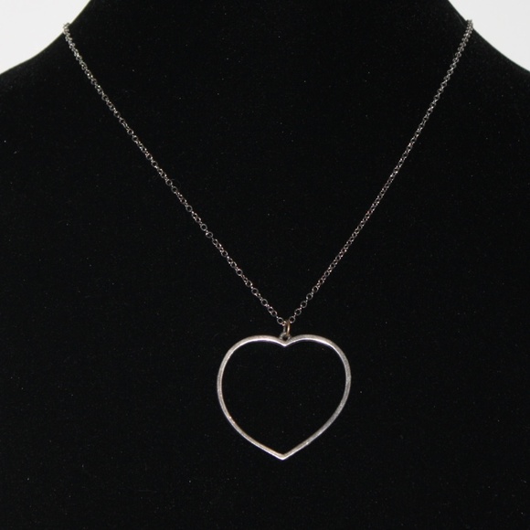 Sterling Silver Jewelry - .925 Heart necklace 20-24 inches long adjustable